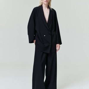 Womens Wool Ripstop Shawl Collar Jacket