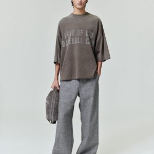 Mouline Wool Casual Flat Front Pant