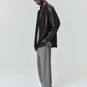 Leather Relaxed Shirt