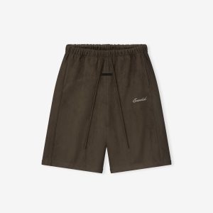 Suede Fleece Signature Relaxed Sweatshort W/ Piping