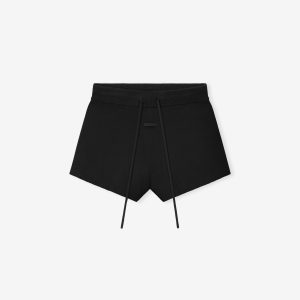 Womens Rib Knit Running Short