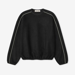 Suede Fleece Signature Modern Crewneck Sweatshirt