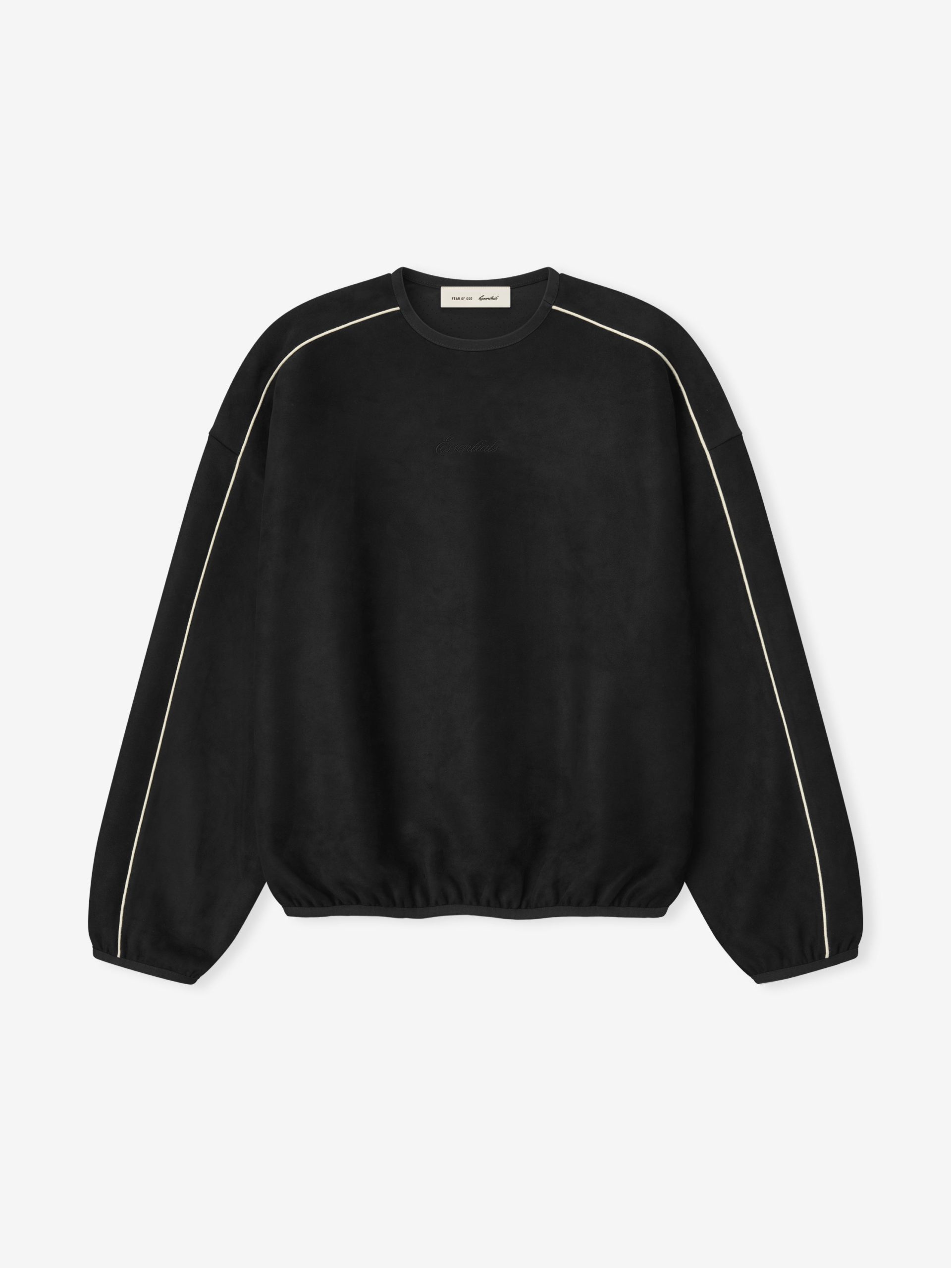 Suede Fleece Signature Modern Crewneck Sweatshirt