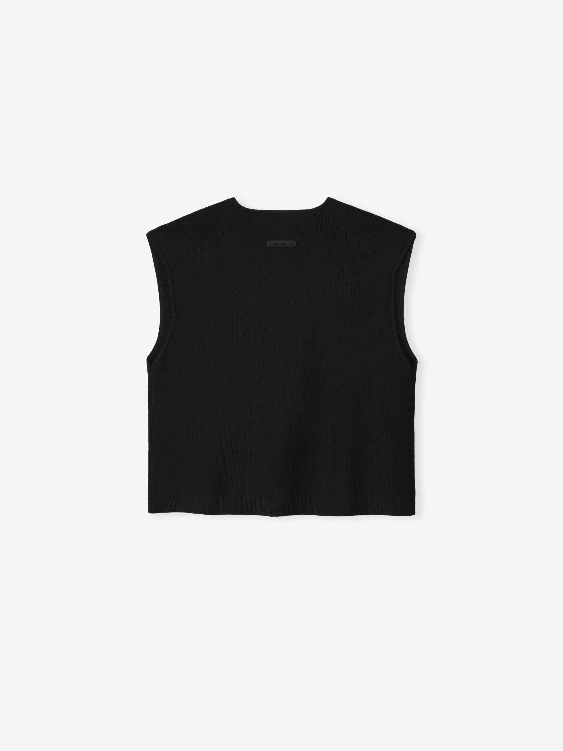 Womens Signature Rib Knit Cropped Top - Image 2