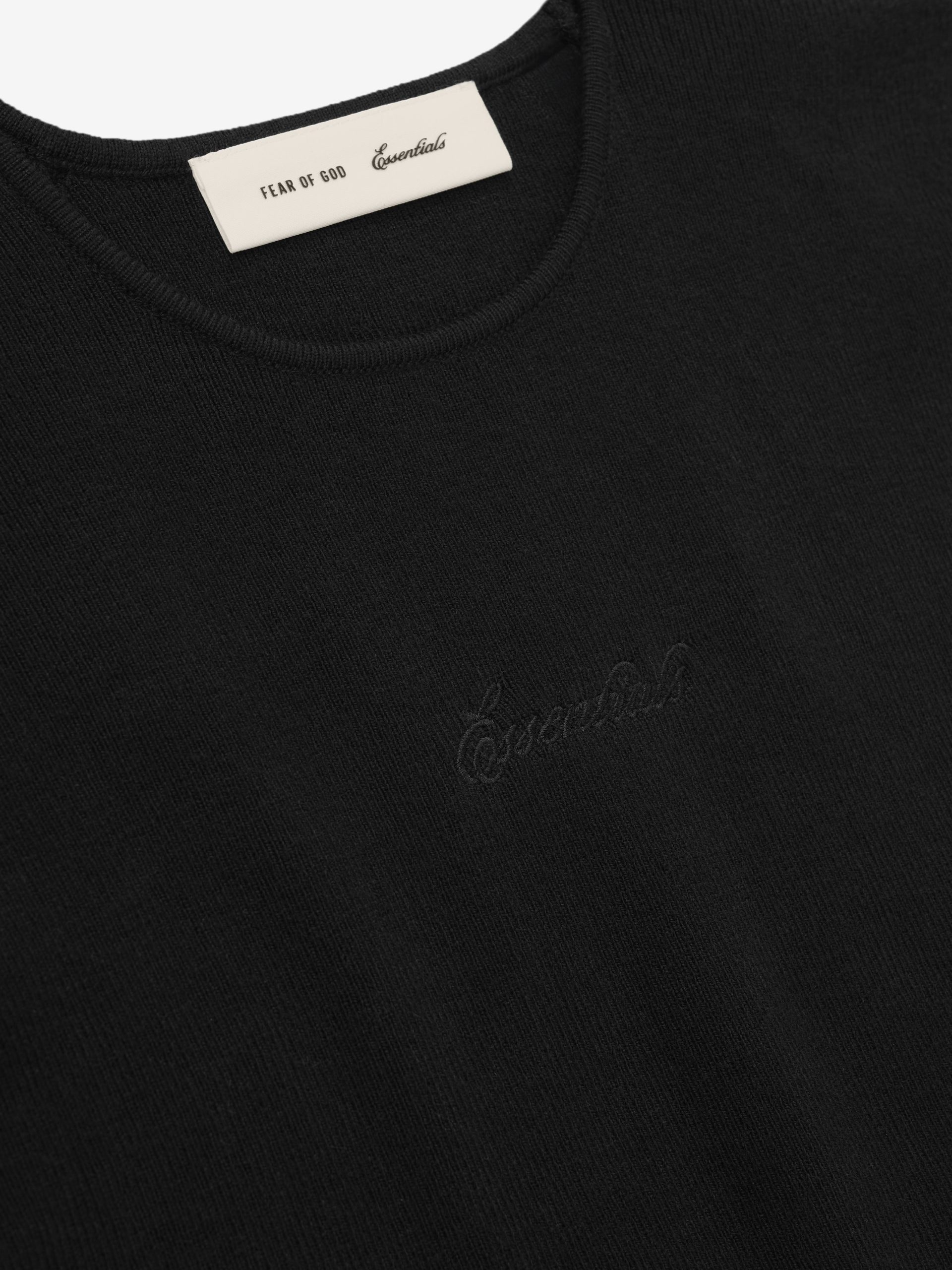 Womens Signature Rib Knit Cropped Top - Image 3