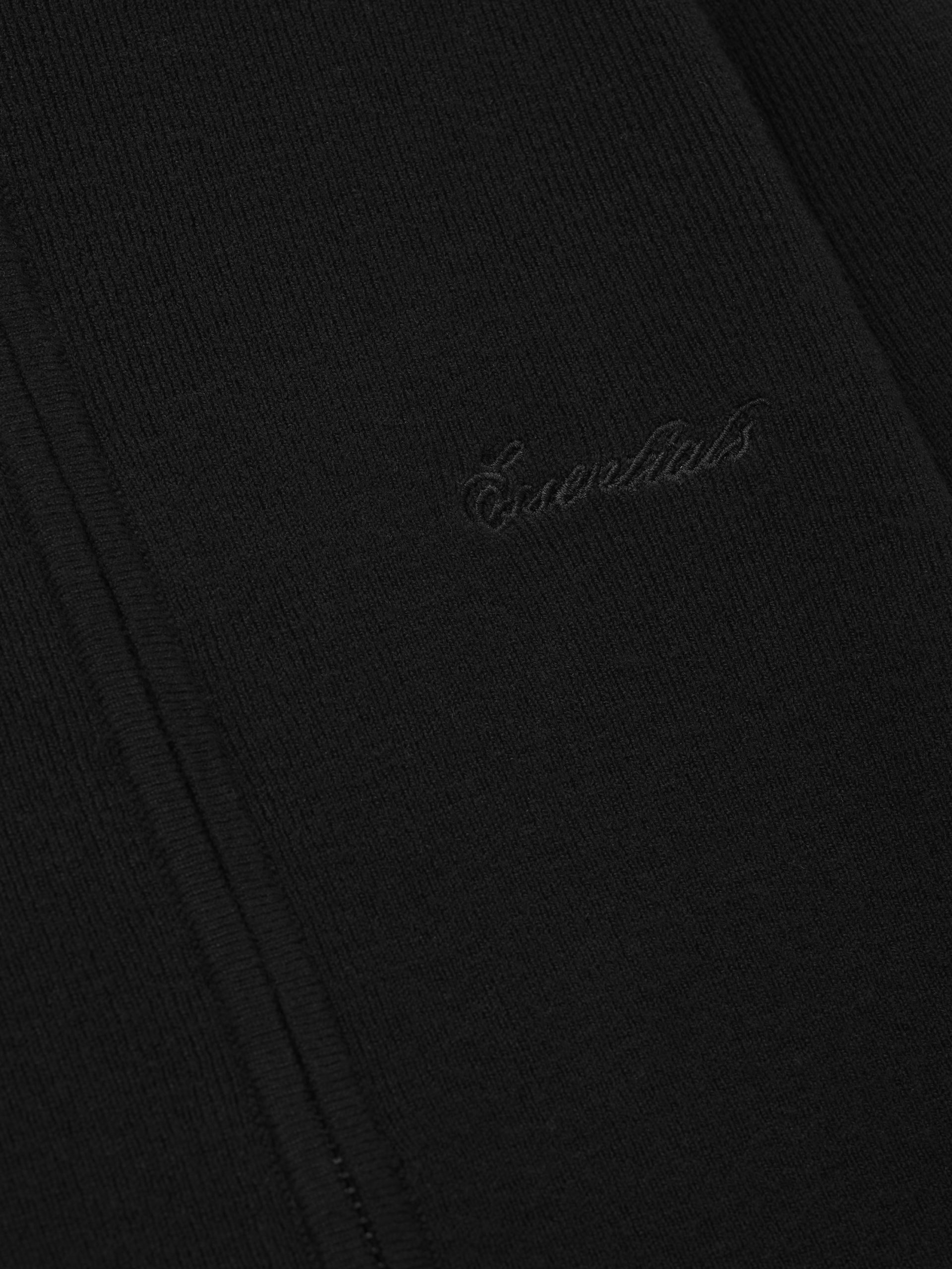 Womens Signature Rib Knit Fitted Long Sleeve Zip Up Tee - Image 4