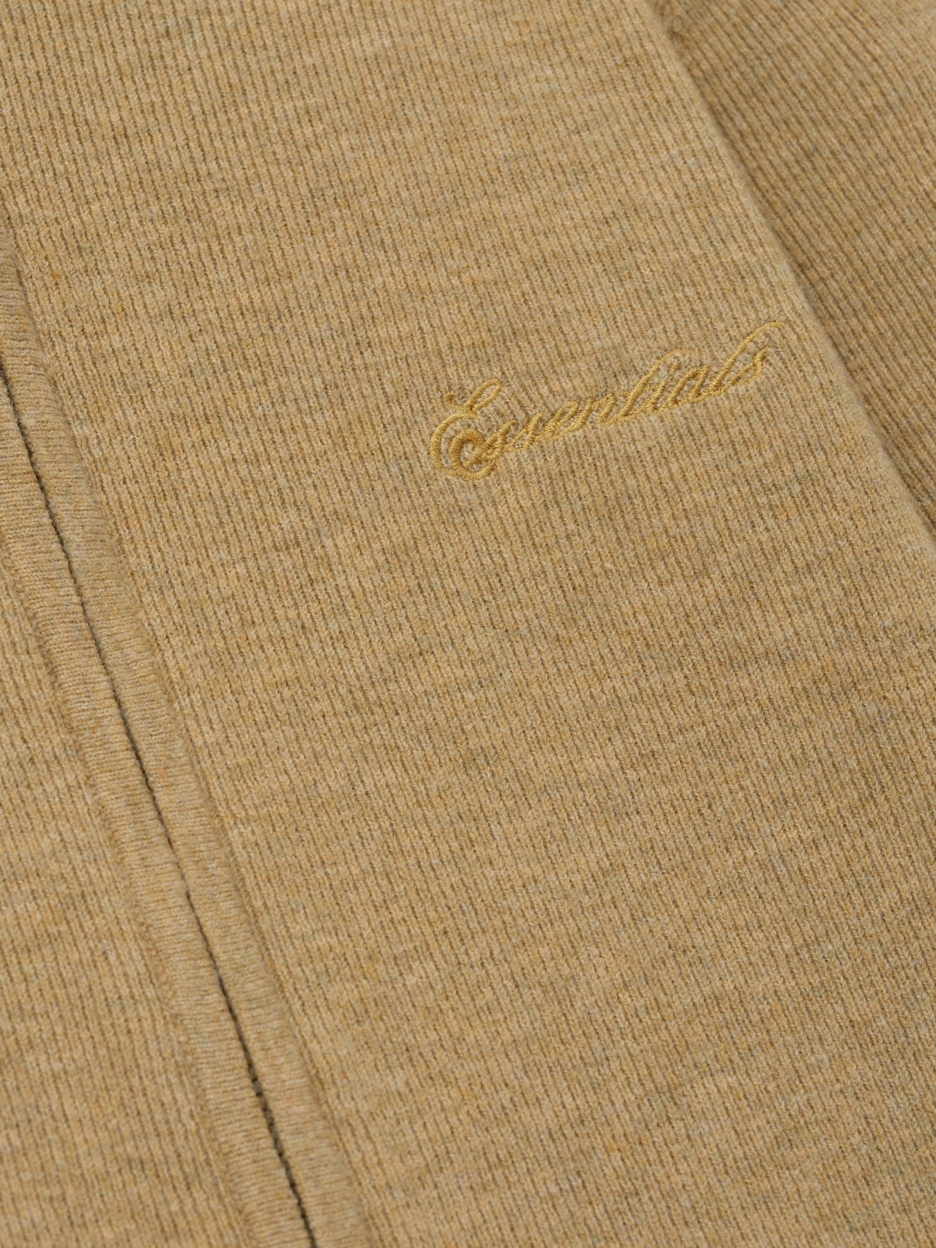 Womens Signature Rib Knit Fitted Long Sleeve Zip Up Tee - Image 3