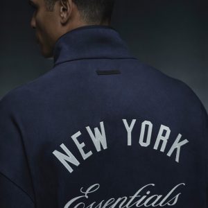 Yankees Suede Fleece Modern Half Zip