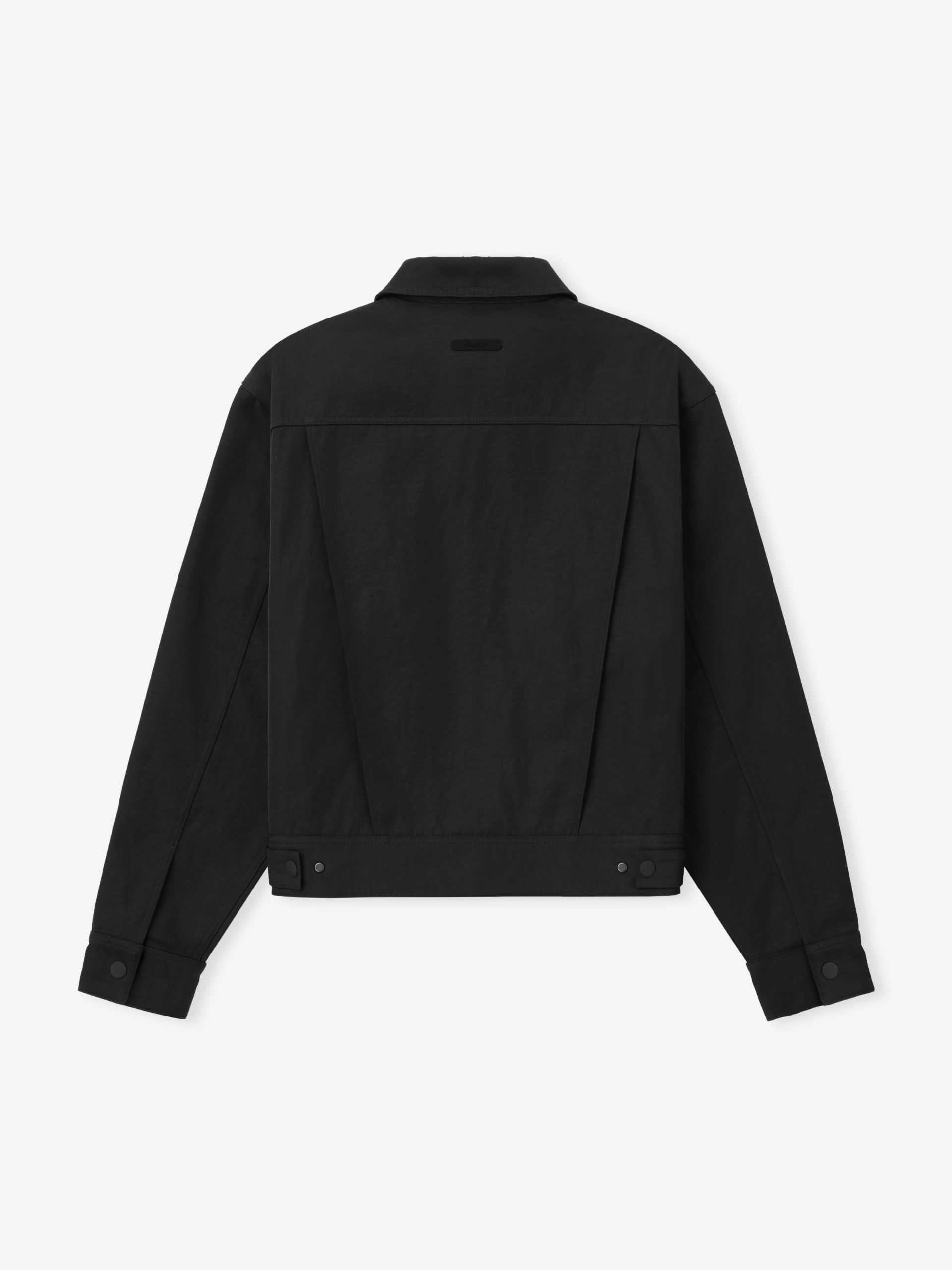 Textured Nylon Trucker Jacket - Image 2