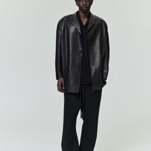 Leather Relaxed Blazer