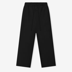 Double Weave Wool Wide Leg Drawstring Pants
