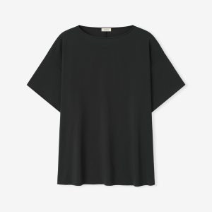 Womens Superfine Wool Boat Neck Tee