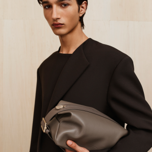 Double Weave Wool Crewneck Jacket