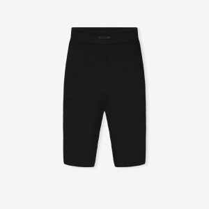 Womens Waffle Knit Biker Short