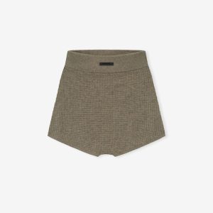 Womens Waffle Knit Boy Short